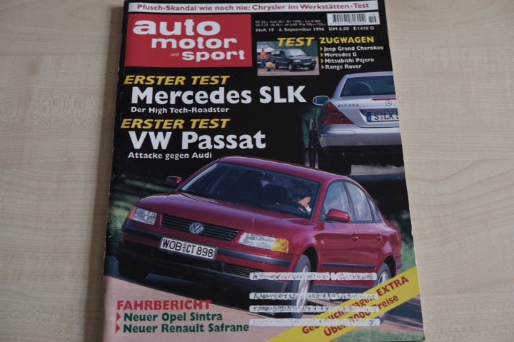 Deckblatt Auto Motor und Sport (19/1996)